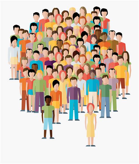 Crowd Clipart Transparent Person Crowd Of People Clipart Png Free