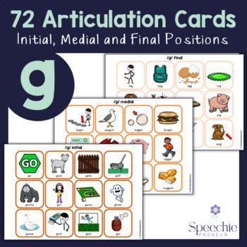 P Printable Articulation Picture Cards Initial Medial Final Word Hot