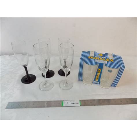 5 Wine Glasses 2 Dakota Dunes And 4 Mistral Duralex Drinking Glasses Bodnarus Auctioneering