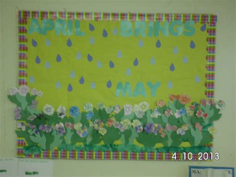 April Showers brings May Flowers: this common board with a new twist for the word showers put ...