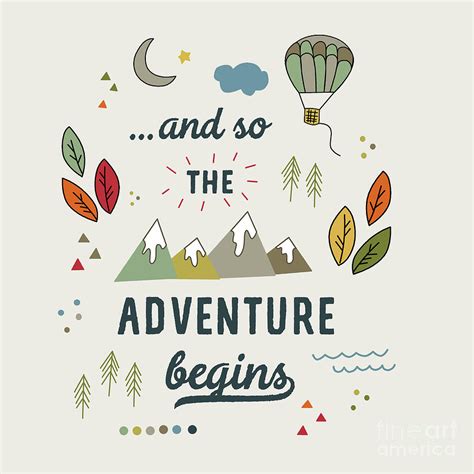 So The Adventure Begins Quote And So The Adventure Begins Canvas