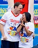 PHOTOS Joey Chestnut proposes to girlfriend before Nathan's Hot Dog ...
