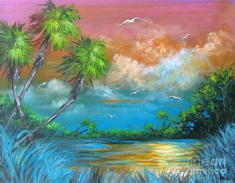 Florida Painting Florida Sunset By Patrice Torrillo Painting Art