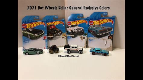2021 Hot Wheels Dollar General Exclusive Colors Unboxing Diecast