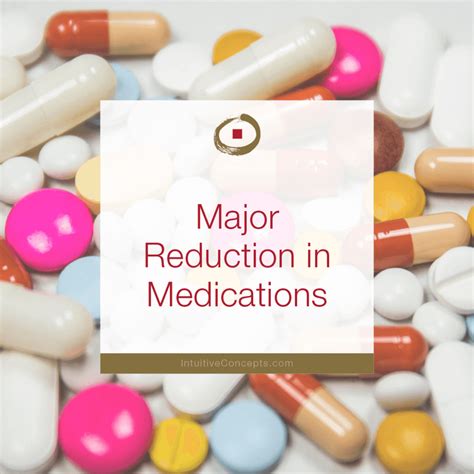 major reduction in medications intuitive concepts