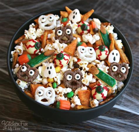 Halloween Snack Mix Kitchen Fun With My 3 Sons