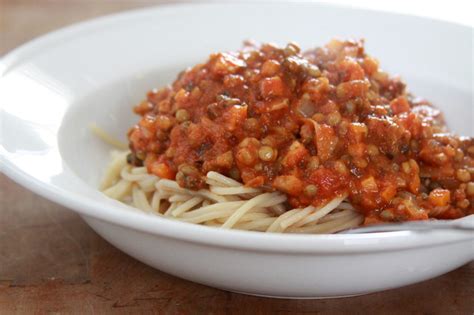 Spaghetti With Lentil Vegetable Marinara Gluten Free And Vegan Espresso And Creamespresso