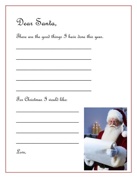 Dear Santa Letter | Dear santa letter, Santa letter, Santa letter template