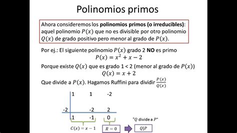 Polinomios Primos Factorizacion Y Raices De Polinomios Youtube