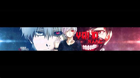 Create youtube cover art in minutes with crello. TOKYO GHOUL V2 - Anime Banner Template #30 - YouTube