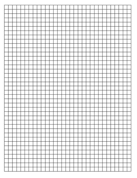 A Sheet Of Graph Paper 4 Squares To The Inch Printabl
