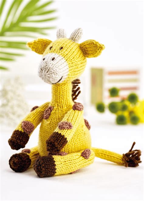 Giraffe Toy Knitting Pattern Knitting Patterns Lets Knit Magazine