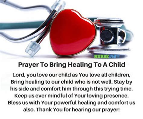 20 Miracle Prayers For A Sick Child Nursebuff