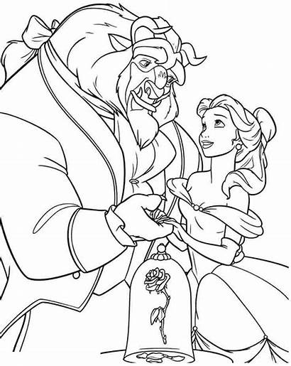Beast Coloring Beauty Pages Disney Popular