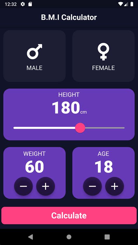 Body Mass Index Calculator Using Flutter
