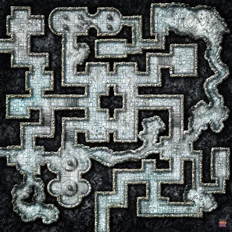 Dungeon Dimensions Ice Quarter Indoors E2 Dungeon Maps Pathfinder