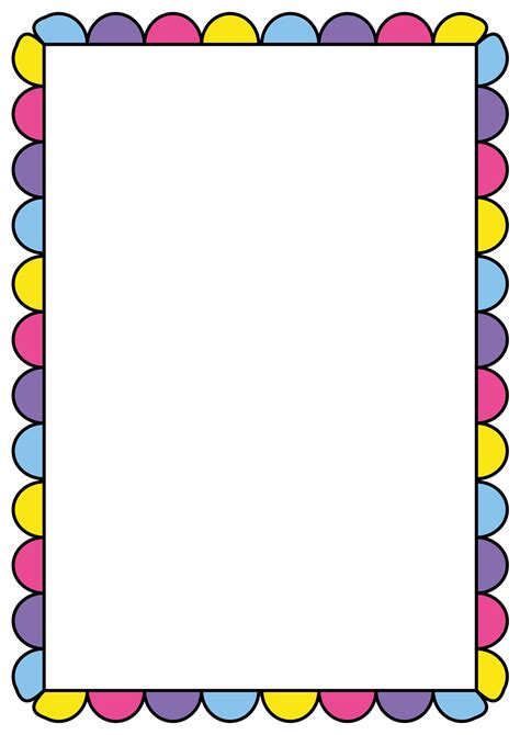 Frame Clip Art Borders Printable Border School Frame