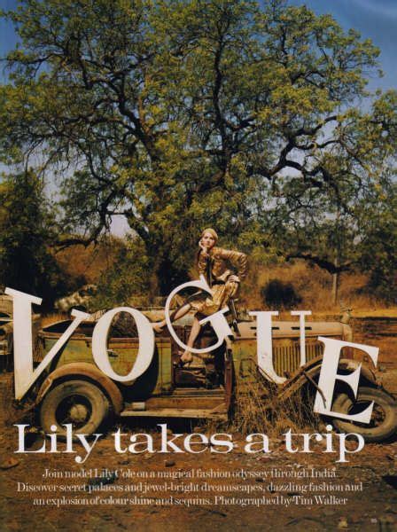 Lily Cole In Lily Takes A Trip For Vogue Uk July 2005 Photographed
