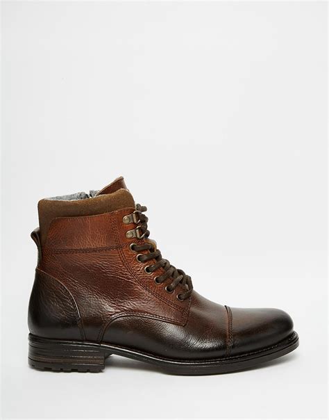 Aldo Giannola Leather Boots In Brown For Men Lyst