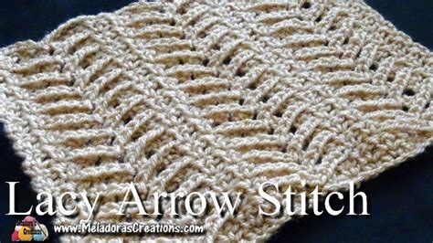 Lacy Arrow Crochet Stitch Free Crochet Pattern And Tutorial Crochet