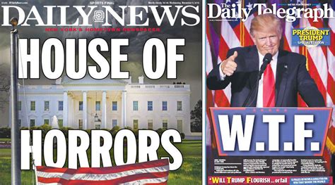 Headlines From Around The World Newspapers And Magazine On Trump Win