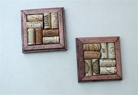 Crafts For Wine Corks Diy Coasters Reclaimed Wood Etsy Wine Cork