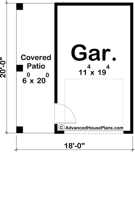 One Car Garage Floor Plans Flooring Ideas