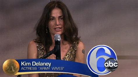 Kim Delaney Of Army Wives Escorted Off Stage Of Ceremony For Former