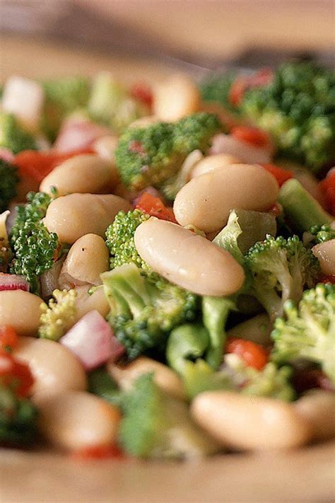Broccoli And Cannellini Bean Salad Recipe Recipe Cannellini Bean