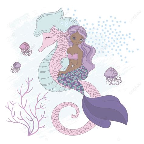 Underwater Mermaid Vector Hd Images Sea Friend Mermaid Underwater