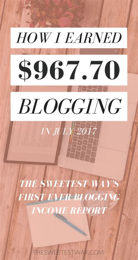 the sweetest way s first ever blogging income report how much i made in july 2017 blog income