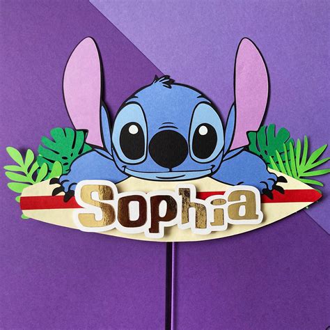 This Stitch Cake Topper Is The Perfect Addition To Any Lilo And Stitch