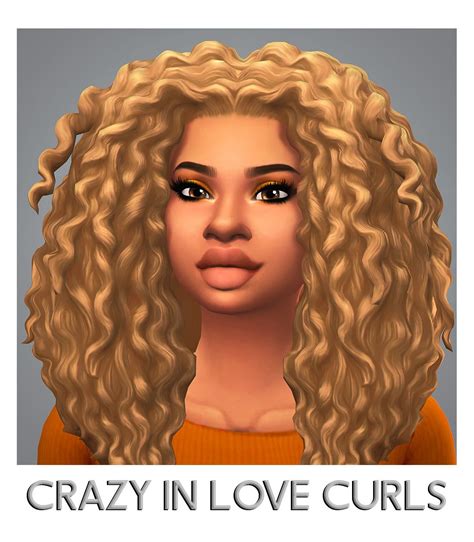 An Animated Image Of A Womans Face With The Words Crazy In Love Curls