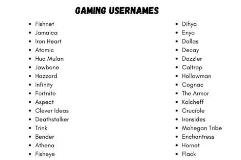 Gaming Usernames 300 Cool Gaming Nicknames Ideas Ever 2023