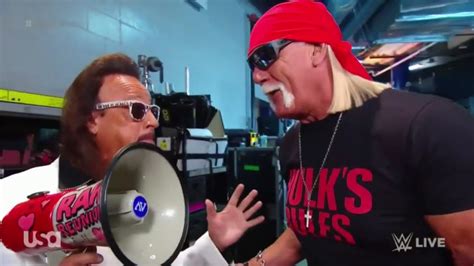 hulk hogan and the mouth of the south jimmy hart pumped up backstage at the 2019 wwe raw