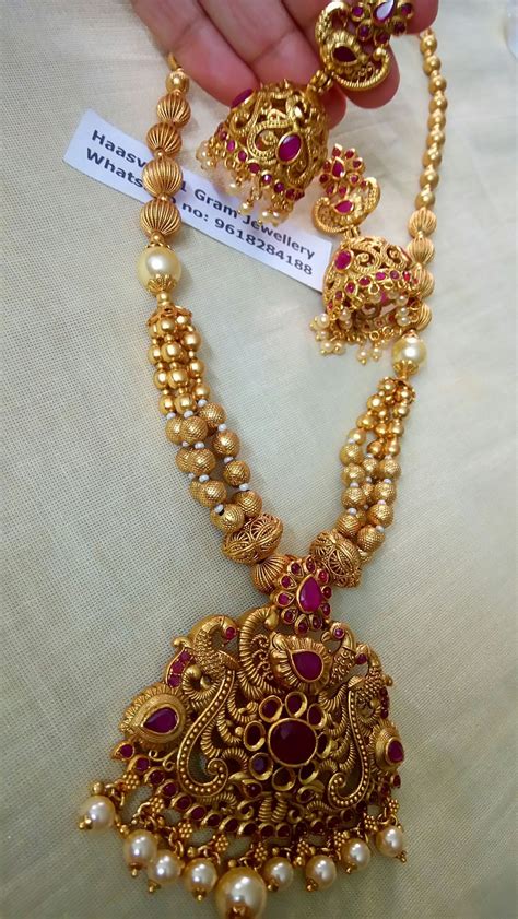 Find a look that's uniquely you at peoples jewellers. Price: Rs.2800. Beautiful long chain with one gram gold ...