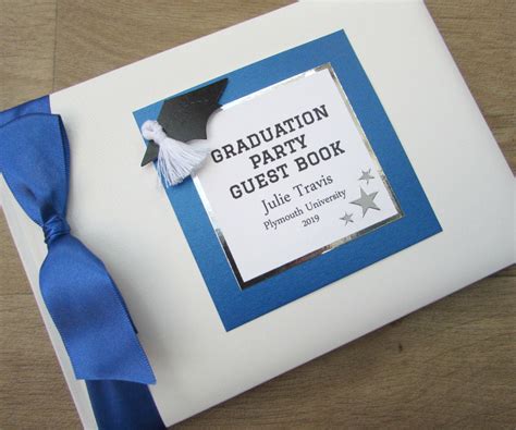 Graduation Guest Book Personalised School College University