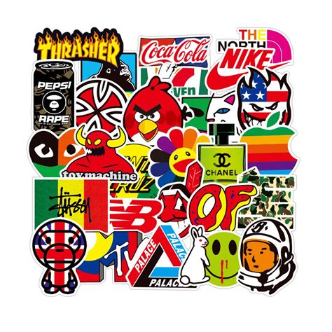 Buy Sticker Pack Cool Stickers 101pcs Fashion Brand Stickers For Laptop
