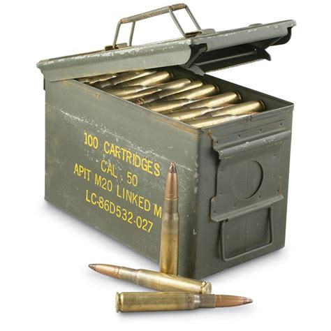 150 Rds Of 50 Cal Tracer Ammo In Ammo Can 79770 At Sportsmans Guide