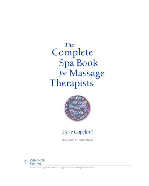 Pdf Complete Spa Book For Massage Therapists Denny Arifin