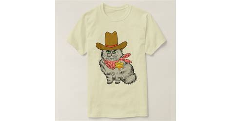 Cowboy Cat T Shirt Zazzle