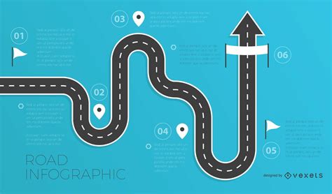 Road Infographics Template Vector Download