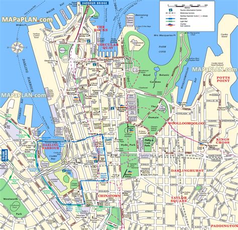 Sydney Tourist Map Printable