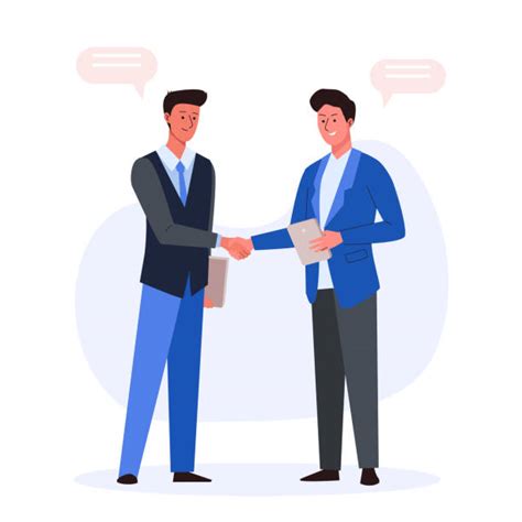 two men shaking hands illustrations royalty free vector graphics and clip art istock
