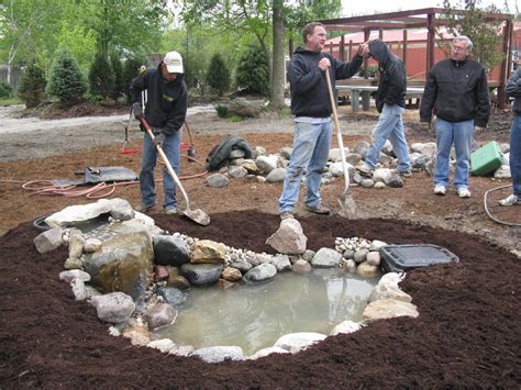 Building a pond takes time and detailed planning. Brownsburg business teaches DIYers with a hands-on pond ...