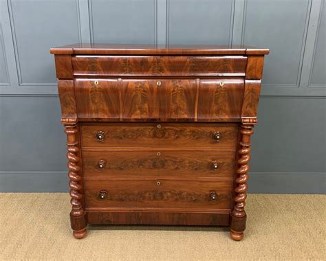 Victorian Flame Mahogany Scotch Chest Of Drawers Antiques Atlas