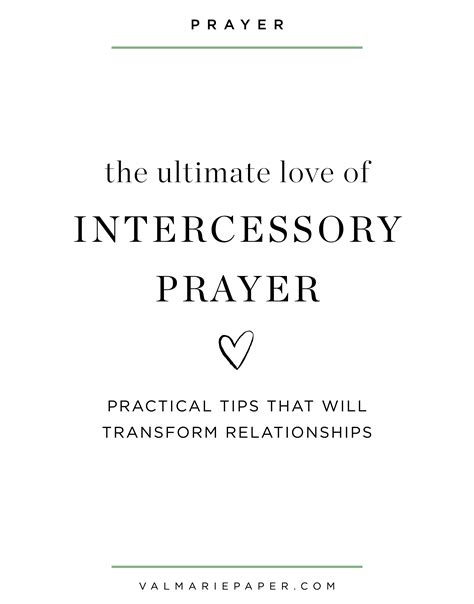 Intercessory Prayer How To Add It To Your Quiet Time Val Marie Paper