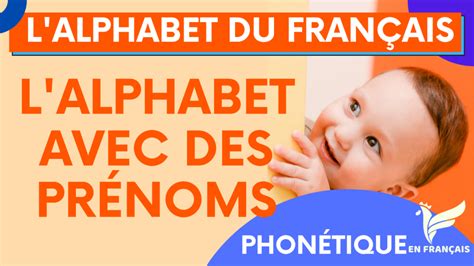 Lalphabet Français Avec Des Prénoms La Phonétique En Français