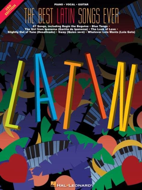The Best Latin Songs Ever Piano Vocal Guitar Sheet Music By Hal