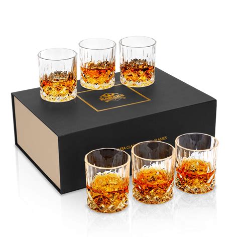 Buy Kanars Whiskey Glasses Set No Lead Crystal Whisky Glass 300 Ml For Cognac Martini Bourbon